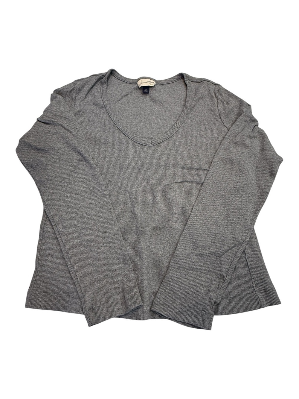 Universal Thread Long Sleeve V Neck Ribbed Shirt Size XL